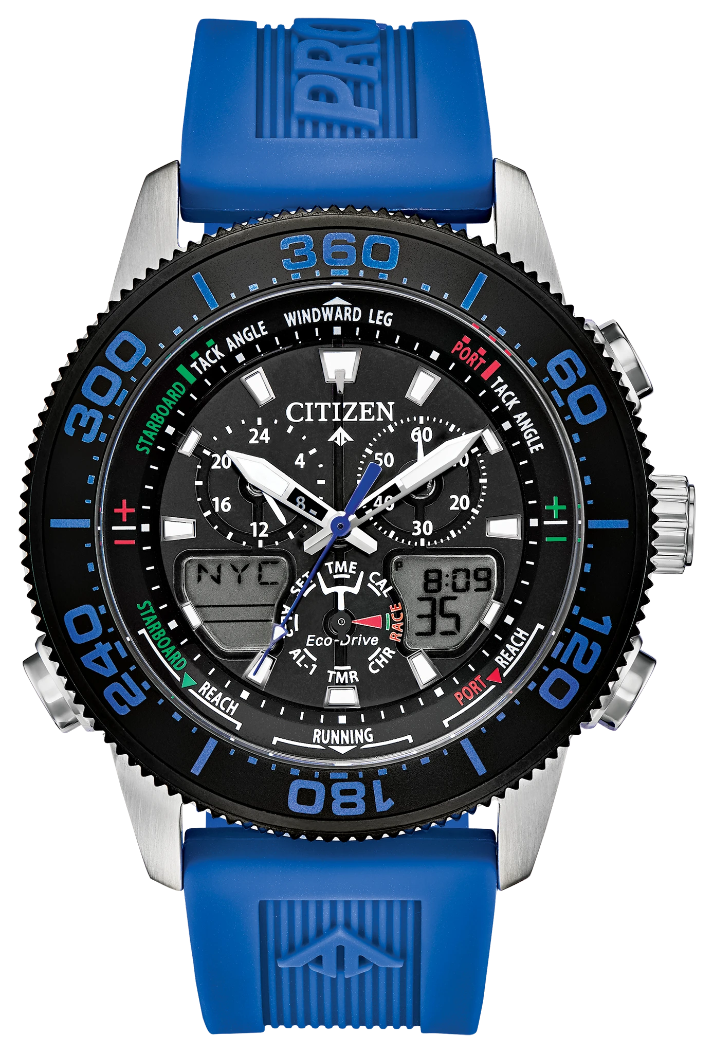 Promaster Sailhawk Black Dial Polyurethane Strap JR4068-01E | CITIZEN